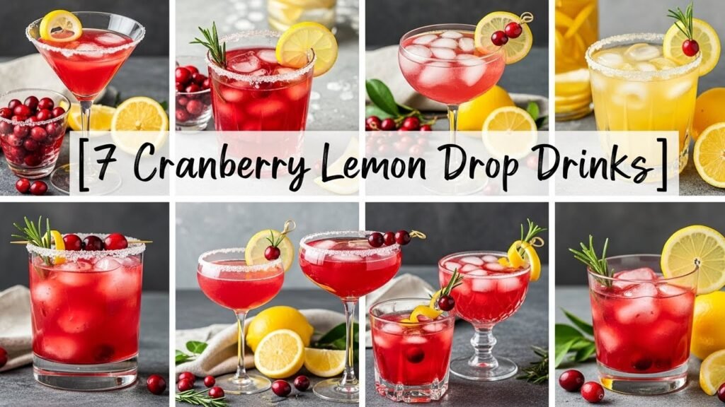 7 Cranberry Lemon Drop Drinks