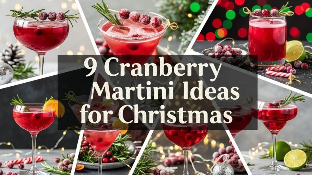 9 Cranberry Martini Ideas for Christmas,