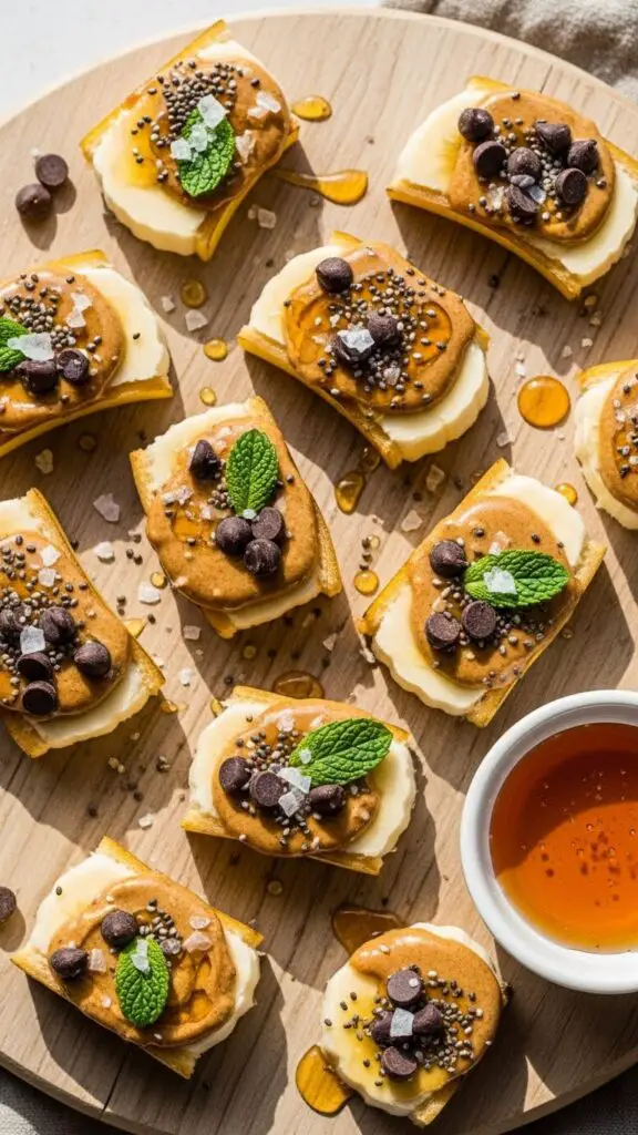 Almond Butter Banana Bites