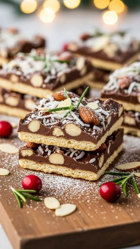 Almond Joy–Inspired Christmas Crack