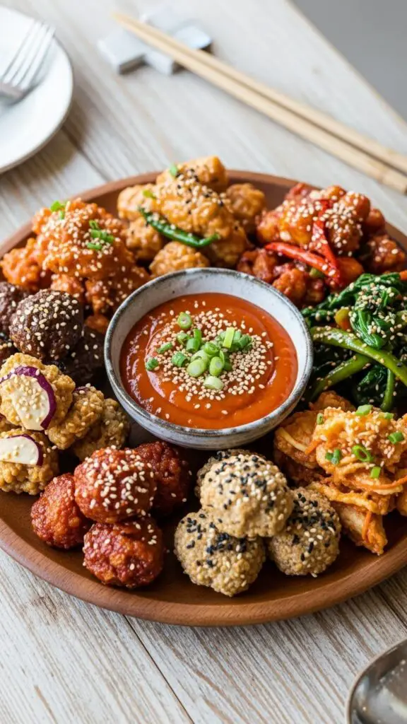 Asian-Inspired Appetizer Platter