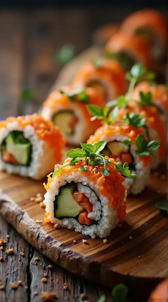 Autumn Veggie Sushi Rolls