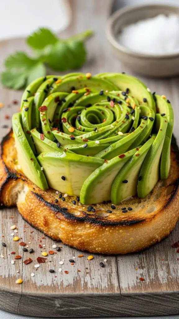 Avocado Rose Toast