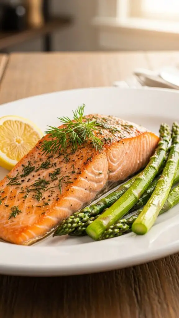 Baked Salmon with Asparagus