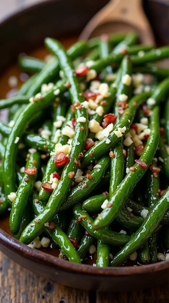 Balsamic Roasted Green Beans with Parmesan