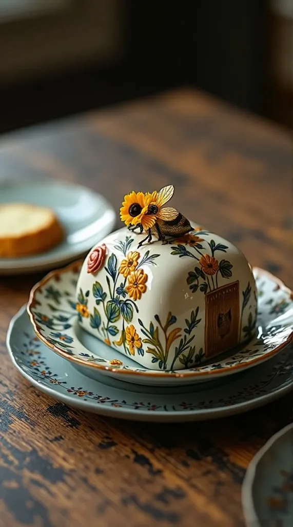 Bee House Zero Japan Ceramic Butter Dish