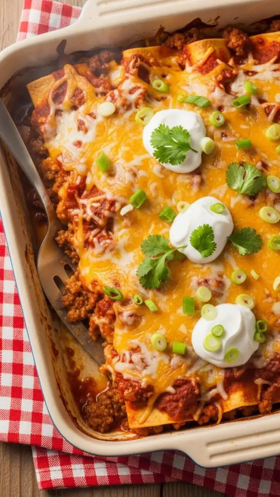 . Beef Enchilada Casserole