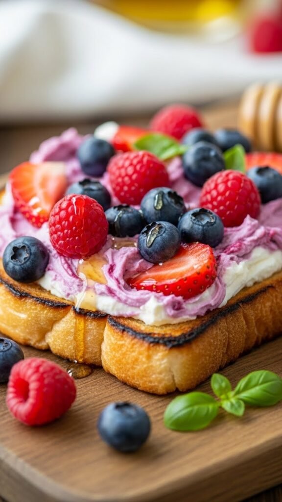 Berry Cream Cheese Toast