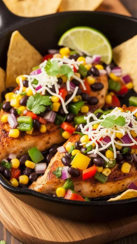 Black Bean & Corn Salsa Chicken