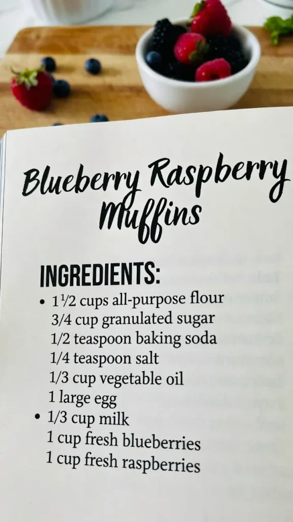 Blueberry Raspberry Muffins