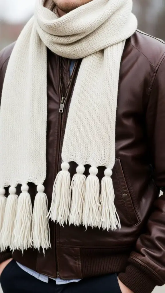 Bomber Jacket with Scarf