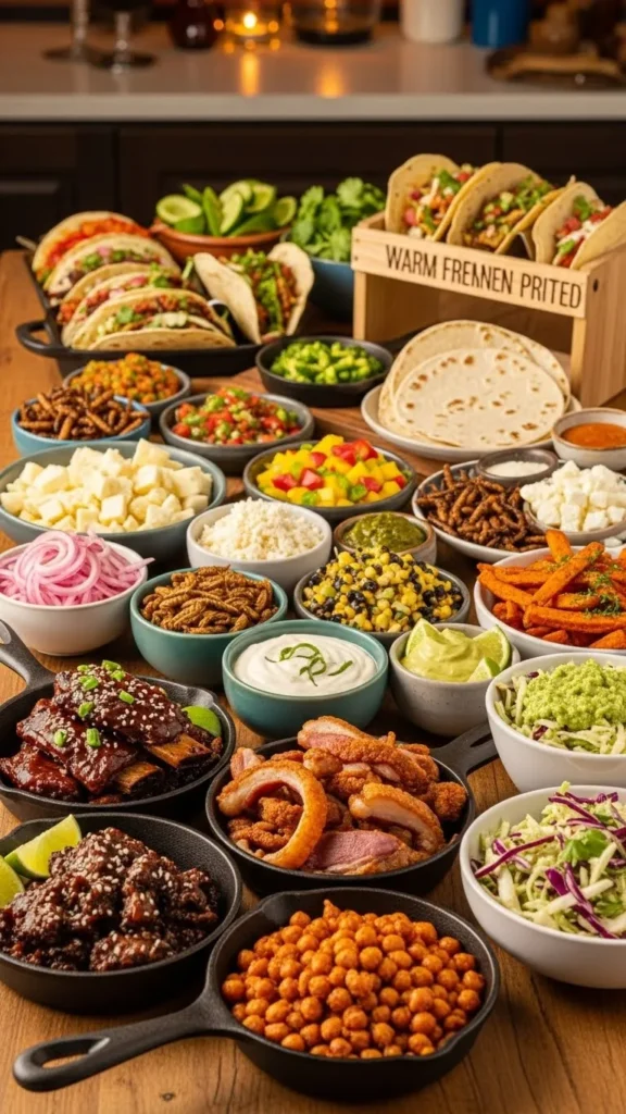 Build-Your-Own Gourmet Taco Bar with Unexpected Twists