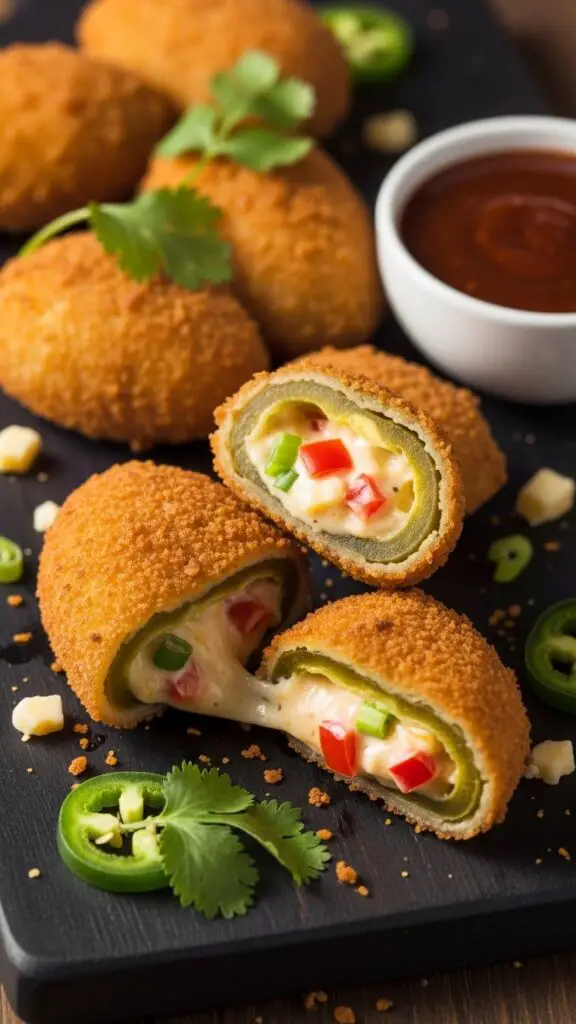 Cheese-Stuffed Jalapeño Poppers