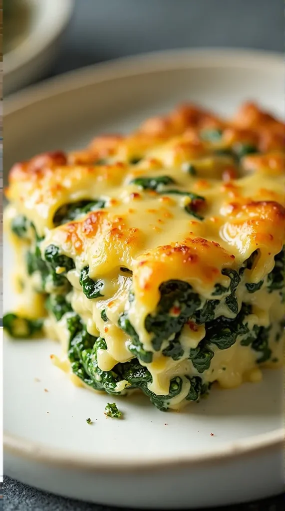 Cheesy Spinach & Artichoke Casserole