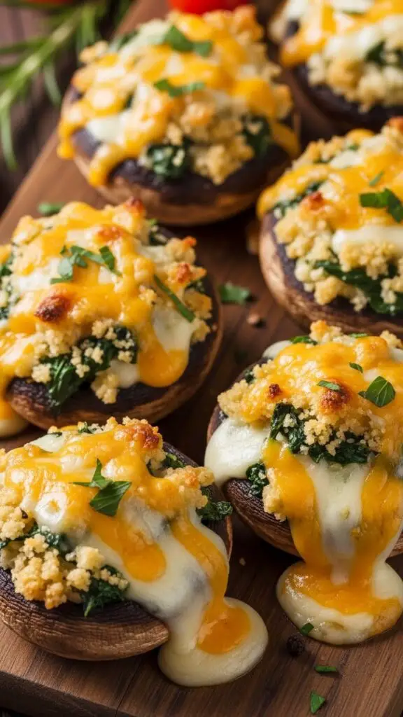 Cheesy Stuffed Mushrooms