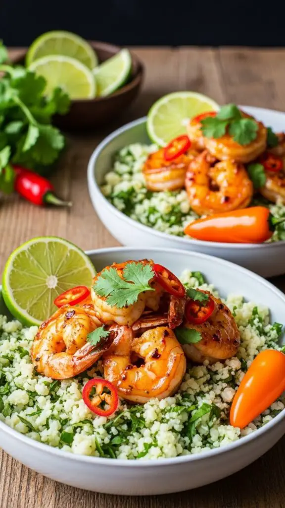Chili Lime Shrimp Bowls