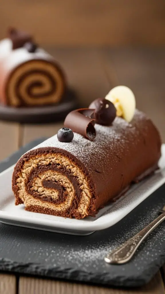 Chocolate Yule Log (Bûche de Noël)