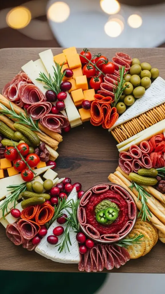 Christmas Charcuterie Wreath