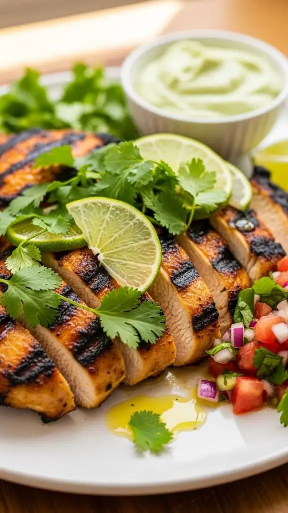 Cilantro-Lime Chicken with Avocado Salsa