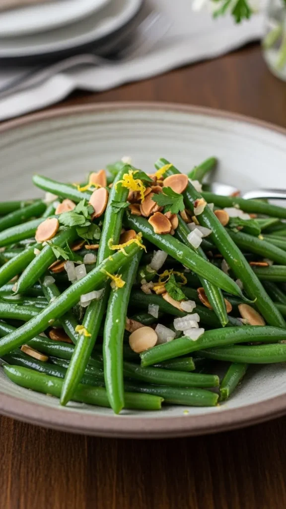 Classic Green Bean Almandine