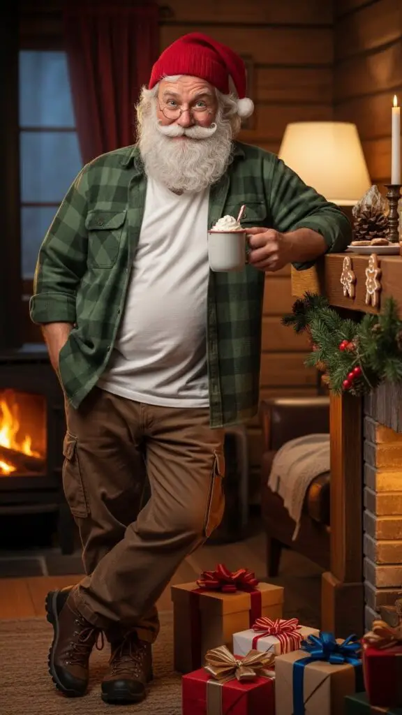 Classic Santa Claus with a Casual Twist