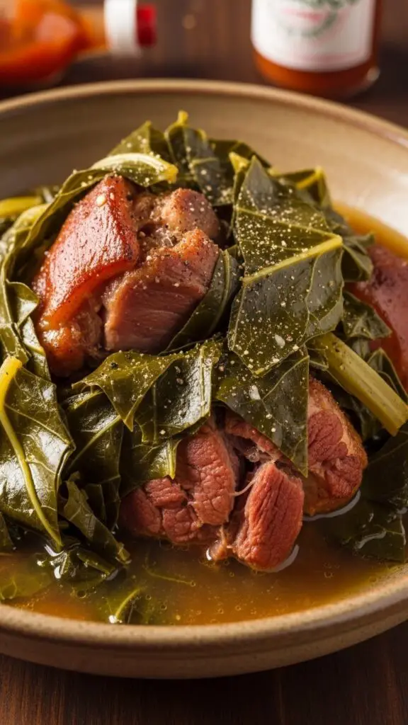 Collard Greens with Ham Hocks