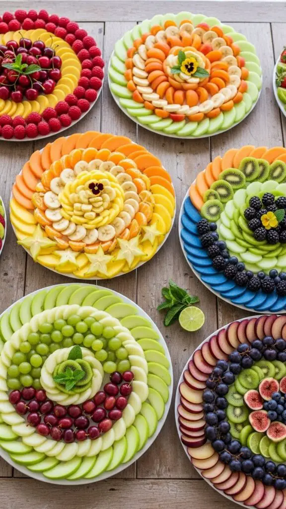 Color-Coordinated Fruit Platters