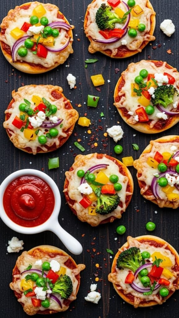 Confetti Veggie Pizza Bites