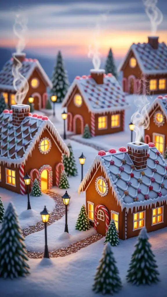 Cozy Gingerbread Houses