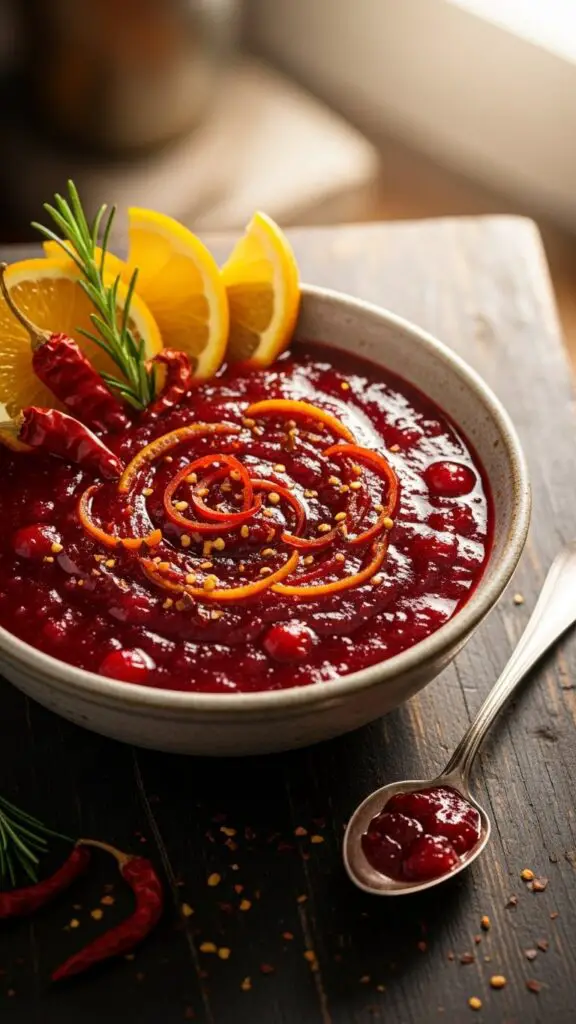 Cranberry-Orange Sauce with a Spicy Twist