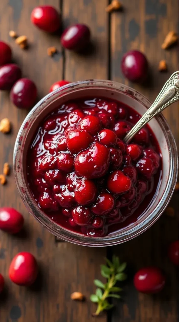 Cranberry Sauce with Orange, Ginger & Red Wine