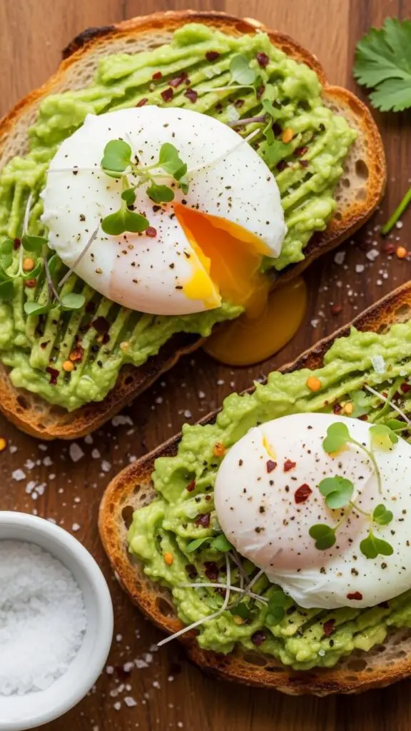 Creamy Avocado Toast + Poached Egg Upgrade