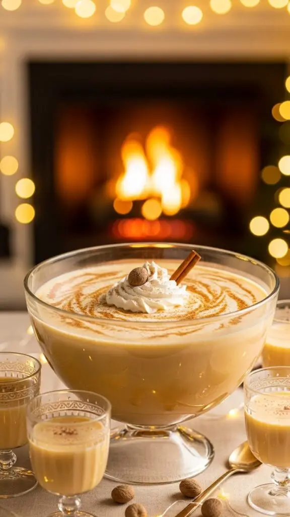 Creamy Eggnog Punch