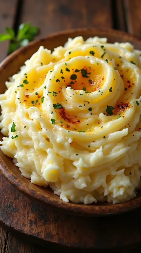 Creamy Mashed Potatoes with Roasted Garlic