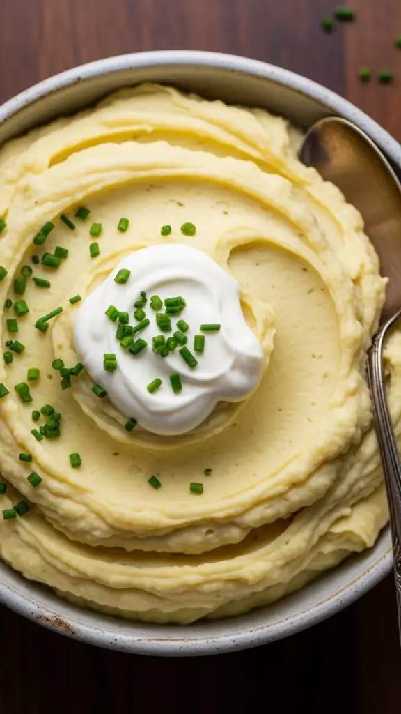 Creamy Mashed Potatoes with Sour Cream