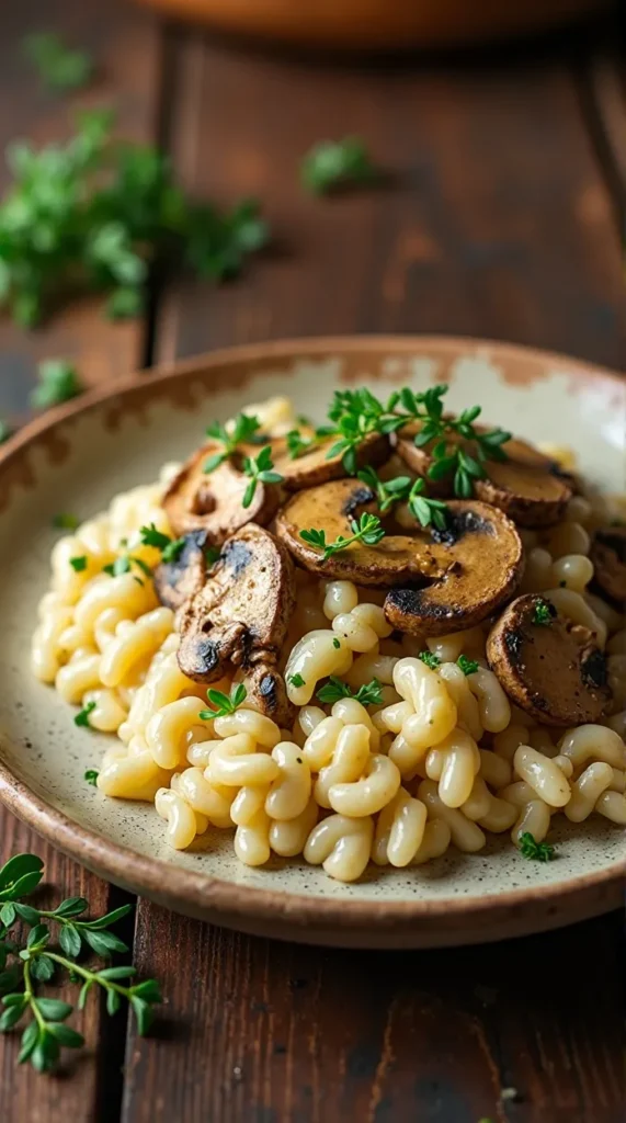 Creamy Mushroom & Thyme Risotto