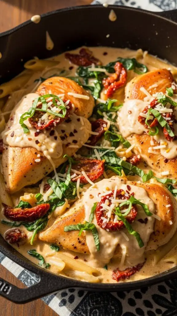 . Creamy Tuscan Chicken