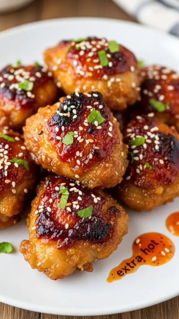 Crispy Baked Hot Honey Chicken