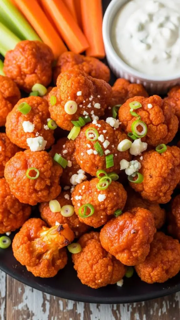 Crispy Buffalo Cauliflower Bites