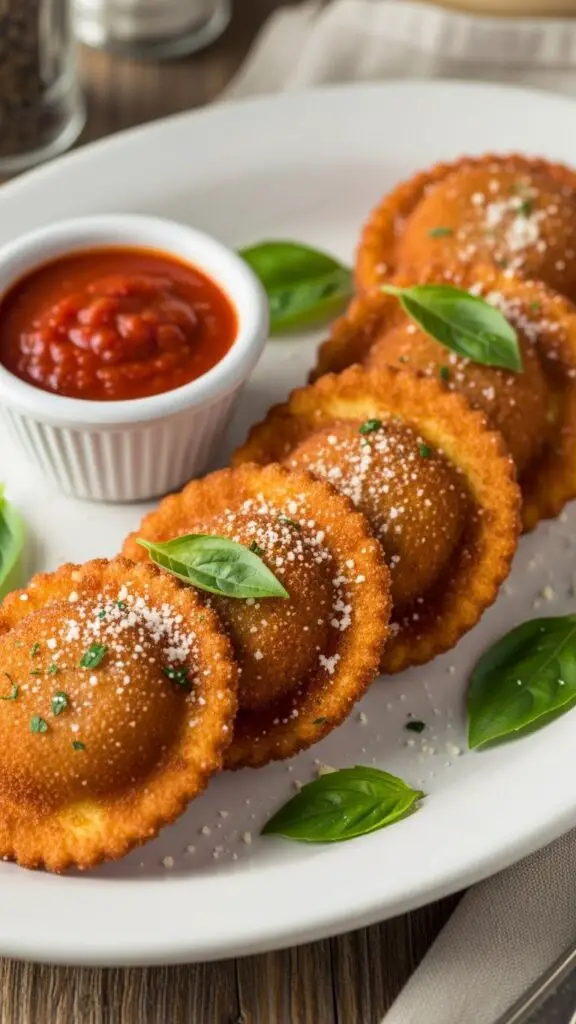 Crispy Goat Cheese Ravioli (from frozen — no shame)