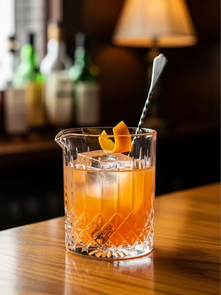 Crystal-Cut Mixing Glass