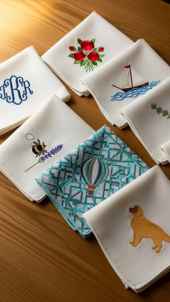 Custom Embroidered Handkerchiefs