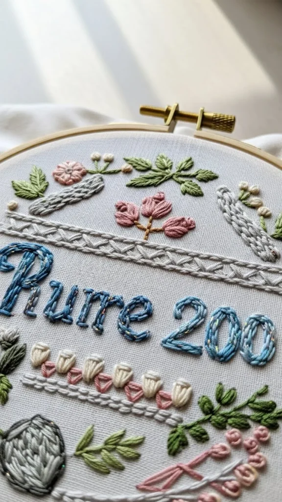 Custom Embroidered Hoop Art