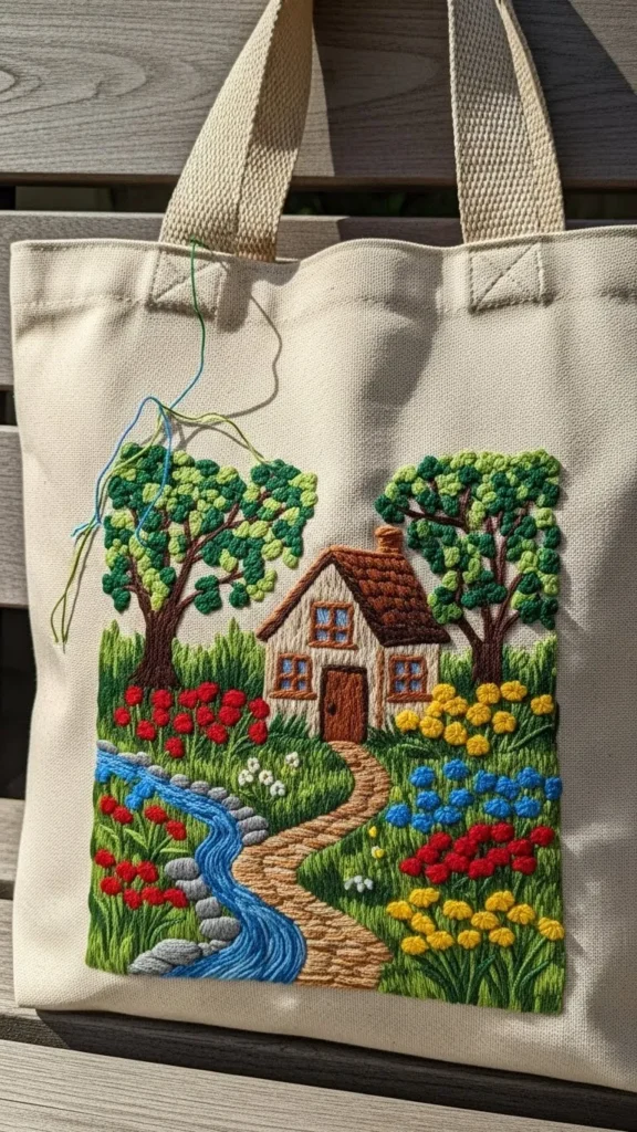 Custom Embroidered Tote Bag