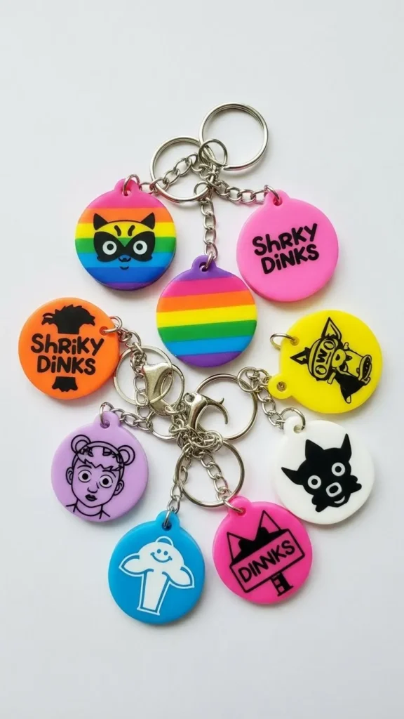Custom Keychains from Shrinky Dinks