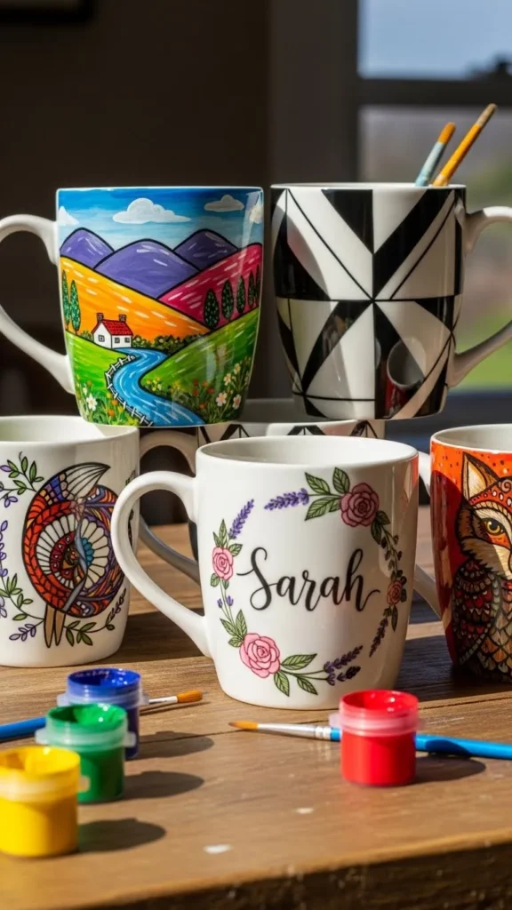 Custom Painted Mugs