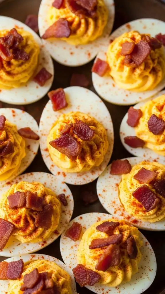 Deviled Eggs with Bacon Bits