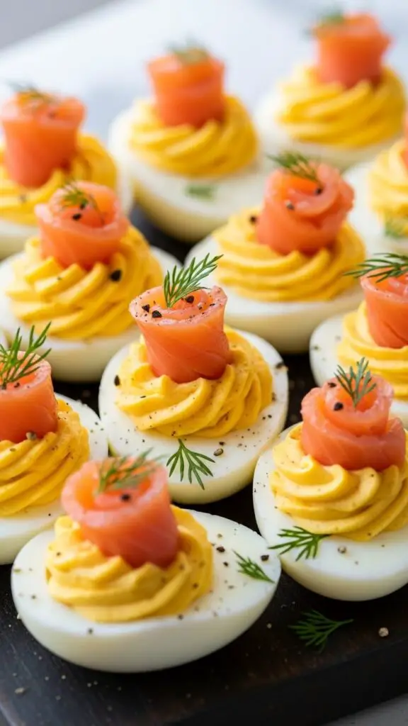 Deviled Eggs with Smoked Salmon