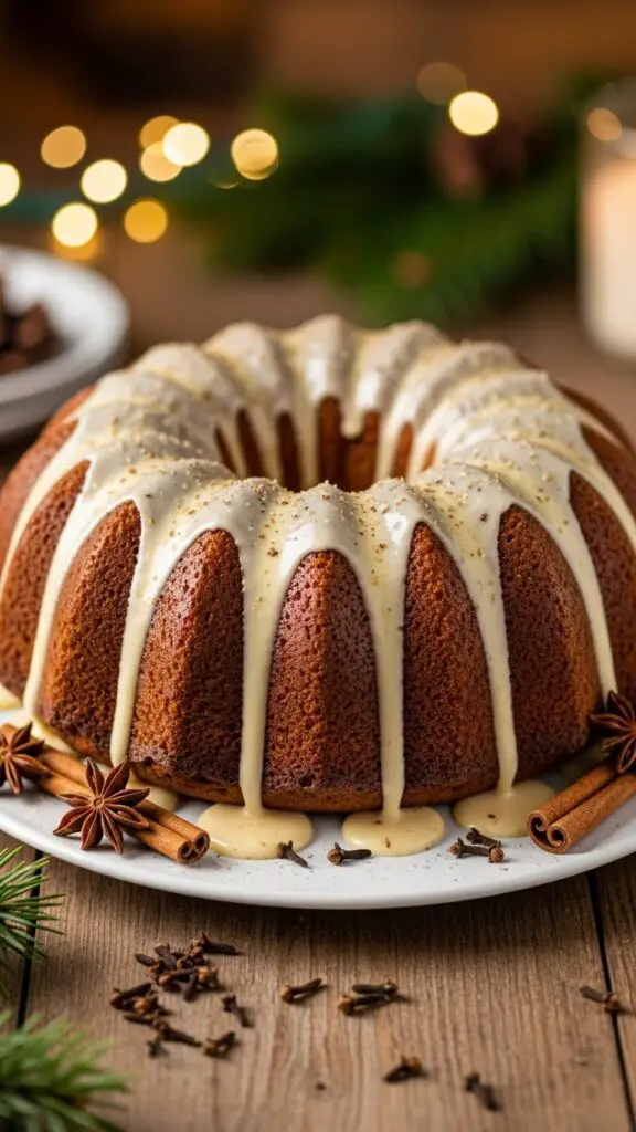 Eggnog Spice Bundt Cake