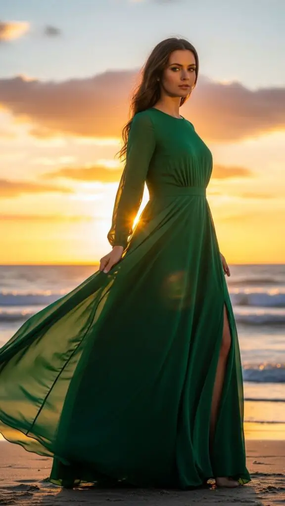 Emerald Green Maxi Dress